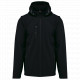 Giacca unisex Softshell a 3 strati con cappuccio e maniche staccabili K422 Kariban