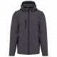 Giacca unisex Softshell a 3 strati con cappuccio e maniche staccabili K422 Kariban