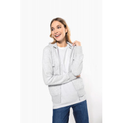 Felpa donna con cappuccio full zip K464 Kariban