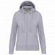 Felpa donna con cappuccio full zip K464 Kariban