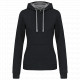 Felpa donna con cappuccio a contrasto K465 Kariban