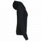 Felpa donna con cappuccio a contrasto K465 Kariban