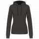 Felpa donna con cappuccio a contrasto K465 Kariban