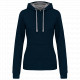 Felpa donna con cappuccio a contrasto K465 Kariban