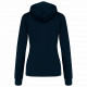 Felpa donna con cappuccio a contrasto K465 Kariban