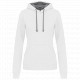 Felpa donna con cappuccio a contrasto K465 Kariban