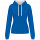 Felpa donna con cappuccio a contrasto K465 Kariban