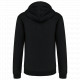 Felpa uomo con cappuccio a contrasto full zip K466 Kariban