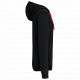 Felpa uomo con cappuccio a contrasto full zip K466 Kariban