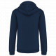 Felpa uomo con cappuccio a contrasto full zip K466 Kariban
