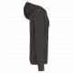 Felpa uomo con cappuccio a contrasto full zip K466 Kariban