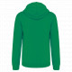 Felpa uomo con cappuccio a contrasto full zip K466 Kariban