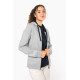 Felpa donna con cappuccio a contrasto full zip K467 Kariban
