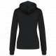Felpa donna con cappuccio a contrasto full zip K467 Kariban