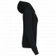 Felpa donna con cappuccio a contrasto full zip K467 Kariban
