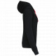 Felpa donna con cappuccio a contrasto full zip K467 Kariban