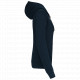 Felpa donna con cappuccio a contrasto full zip K467 Kariban