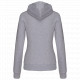 Felpa donna con cappuccio a contrasto full zip K467 Kariban