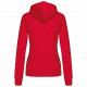 Felpa donna con cappuccio a contrasto full zip K467 Kariban
