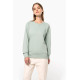 Felpa donna BIO girocollo manica raglan NON GARZATA K481 Kariban