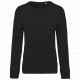 Felpa donna BIO girocollo manica raglan NON GARZATA K481 Kariban
