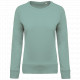 Felpa donna BIO girocollo manica raglan NON GARZATA K481 Kariban