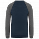Felpa uomo BIO French Terry bicolore girocollo e manica raglan NON GARZATA K491 Kariban