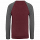 Felpa uomo BIO French Terry bicolore girocollo e manica raglan NON GARZATA K491 Kariban