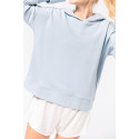 Felpa donna con cappuccio Lounge bio NON GARZATA K494 Kariban