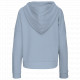 Felpa donna con cappuccio Lounge bio NON GARZATA K494 Kariban