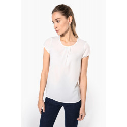 Blusa donna crêpe manica corta K5002 Kariban
