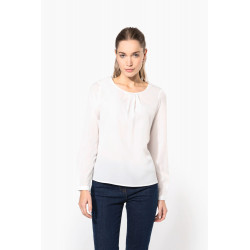 Blusa donna crêpe manica lunga K5003 Kariban