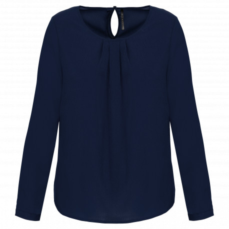 Blusa donna crêpe manica lunga K5003 Kariban