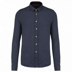 Camicia jacquard manica lunga K507 Kariban