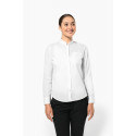 Camicia donna collo alla coreana manica lunga K514 Kariban