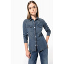 Camicia donna Denim manica lunga K518 Kariban