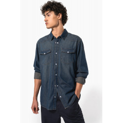 Camicia uomo Denim manica lunga K519 Kariban