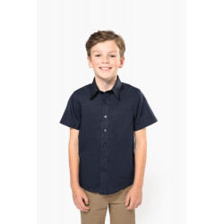 Camicia bambino in popeline manica corta K520 Kariban