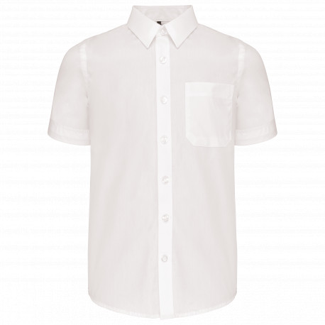 Camicia bambino in popeline manica corta K520 Kariban