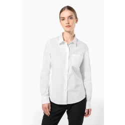 Camicia donna in popeline manica lunga K542 Kariban