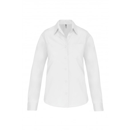 Camicia donna in popeline manica lunga K542 Kariban