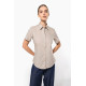 Camicia popeline policotone donna maniche corte facile da lavare K548 Kariban