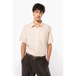 Camicia popeline policotone uomo maniche corte facile da lavare K551 Kariban