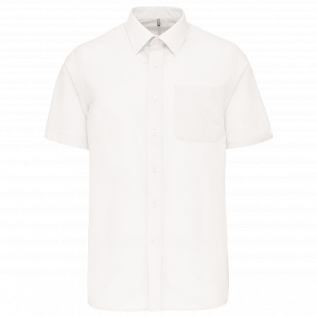 Camicia popeline policotone uomo maniche corte facile da lavare K551 Kariban