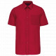 Camicia popeline policotone uomo maniche corte facile da lavare K551 Kariban