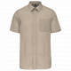 Camicia popeline policotone uomo maniche corte facile da lavare K551 Kariban