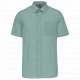 Camicia popeline policotone uomo maniche corte facile da lavare K551 Kariban