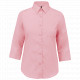 Camicia popeline policotone donna maniche 3/4 facile da lavare K558 Kariban