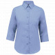 Camicia popeline policotone donna maniche 3/4 facile da lavare K558 Kariban