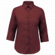 Camicia popeline policotone donna maniche 3/4 facile da lavare K558 Kariban